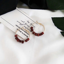 Load image into Gallery viewer, Wood Geometric Earrings
