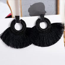 Load image into Gallery viewer, New Fashion Bohemian Big Tassel Drop Earrings