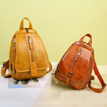 Load image into Gallery viewer, High Quality Oil Wax Leather Backpack