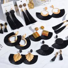 Load image into Gallery viewer, New Fashion Bohemian Big Tassel Drop Earrings