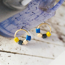 Load image into Gallery viewer, Wood Geometric Earrings