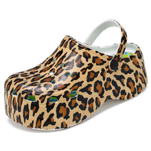 Load image into Gallery viewer, Leopard Platform Slipper Ladies Casual Shoes