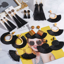 Load image into Gallery viewer, New Fashion Bohemian Big Tassel Drop Earrings