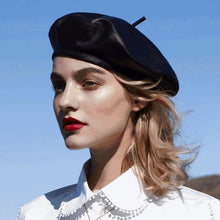 Load image into Gallery viewer, Leather Vintage Bonnet Beret