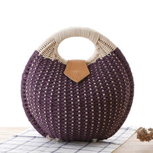 Load image into Gallery viewer, Summer Beach Straw Bag Shell Shaped Women's Fashion Handbags
