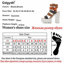 Load image into Gallery viewer, Women High Platform Heel Sandals