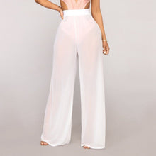Load image into Gallery viewer, See Through Boho Wide Leg Mesh Sheer Pants