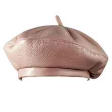 Load image into Gallery viewer, Leather Vintage Bonnet Beret