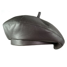 Load image into Gallery viewer, Leather Vintage Bonnet Beret