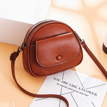 Load image into Gallery viewer, Leather Crossbody Messenger Handbag