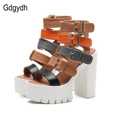 Load image into Gallery viewer, Women High Platform Heel Sandals