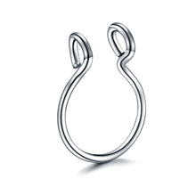 Load image into Gallery viewer, 1Pc Stainless Steel Fake Nose Ring Hoop Septum Rings