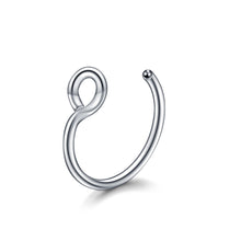 Load image into Gallery viewer, 1Pc Stainless Steel Fake Nose Ring Hoop Septum Rings