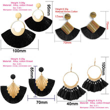 Load image into Gallery viewer, New Fashion Bohemian Big Tassel Drop Earrings