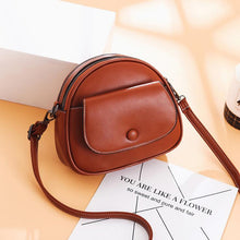 Load image into Gallery viewer, Leather Crossbody Messenger Handbag