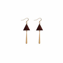 Load image into Gallery viewer, Wood Geometric Earrings