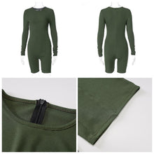 Load image into Gallery viewer, Long Sleeve Knitted Bodycon Playsuit Romper