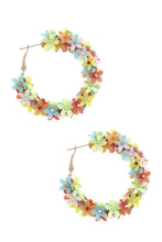 Load image into Gallery viewer, Flower Sequin Hoop Earring
