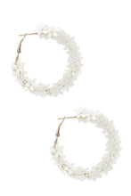 Load image into Gallery viewer, Flower Sequin Hoop Earring
