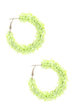 Load image into Gallery viewer, Flower Sequin Hoop Earring
