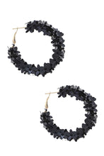 Load image into Gallery viewer, Flower Sequin Hoop Earring
