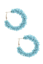 Load image into Gallery viewer, Flower Sequin Hoop Earring
