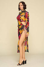 Load image into Gallery viewer, Flower Print Slit Dress
