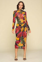 Load image into Gallery viewer, Flower Print Slit Dress
