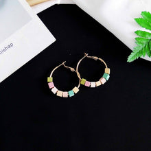 Load image into Gallery viewer, Wood Geometric Earrings
