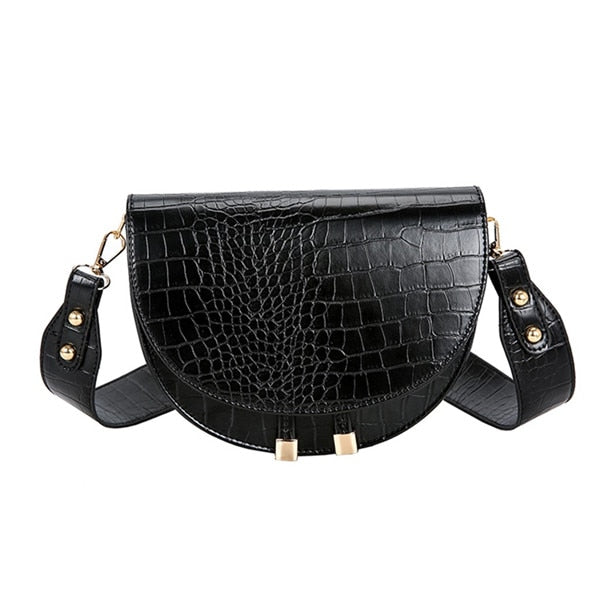 Crocodile Pattern Crossbody Bag