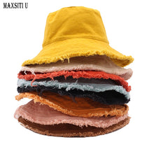 Load image into Gallery viewer, Cotton Fringed Bucket Hat
