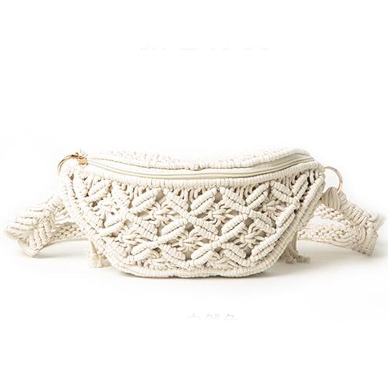 Cotton Woven Waist Bag/Fanny Pack