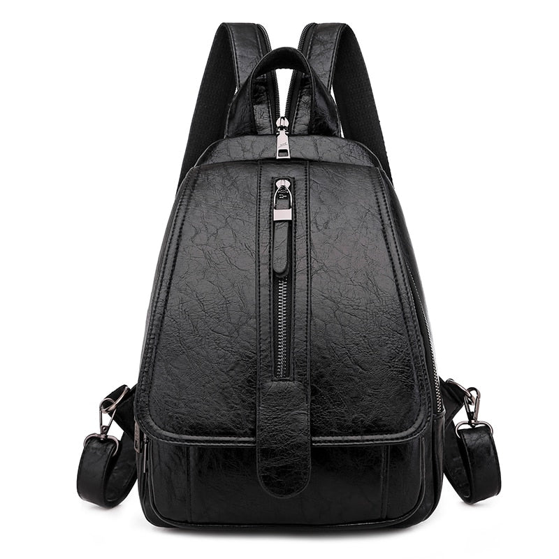 High Quality Oil Wax Leather Backpack