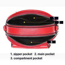 Load image into Gallery viewer, Leather Crossbody Messenger Handbag
