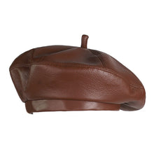 Load image into Gallery viewer, Leather Vintage Bonnet Beret
