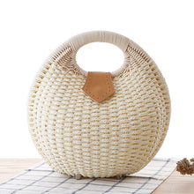 Load image into Gallery viewer, Summer Beach Straw Bag Shell Shaped Women&#39;s Fashion Handbags
