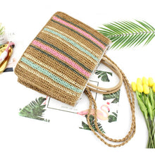 Load image into Gallery viewer, Colorful Straw Handbag
