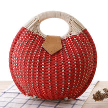 Load image into Gallery viewer, Summer Beach Straw Bag Shell Shaped Women&#39;s Fashion Handbags
