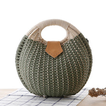 Load image into Gallery viewer, Summer Beach Straw Bag Shell Shaped Women&#39;s Fashion Handbags
