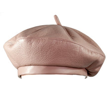 Load image into Gallery viewer, Leather Vintage Bonnet Beret
