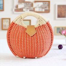 Load image into Gallery viewer, Summer Beach Straw Bag Shell Shaped Women&#39;s Fashion Handbags
