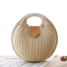 Load image into Gallery viewer, Summer Beach Straw Bag Shell Shaped Women&#39;s Fashion Handbags
