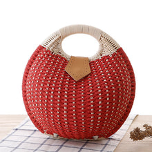 Load image into Gallery viewer, Summer Beach Straw Bag Shell Shaped Women&#39;s Fashion Handbags
