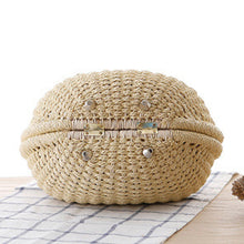 Load image into Gallery viewer, Summer Beach Straw Bag Shell Shaped Women&#39;s Fashion Handbags
