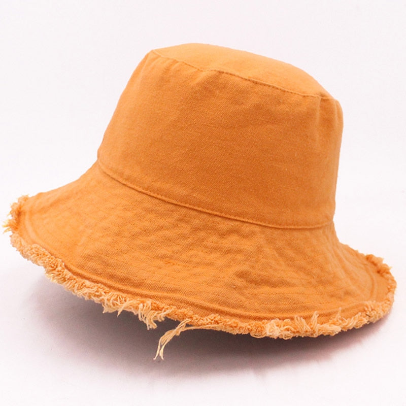 Cotton Fringed Bucket Hat